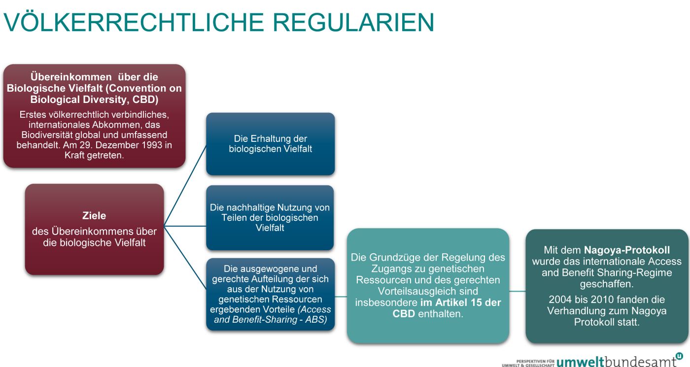 Relevante völkerrechtliche Regularien Die Grafik erläutert die völkerrechtlichen Regularien.